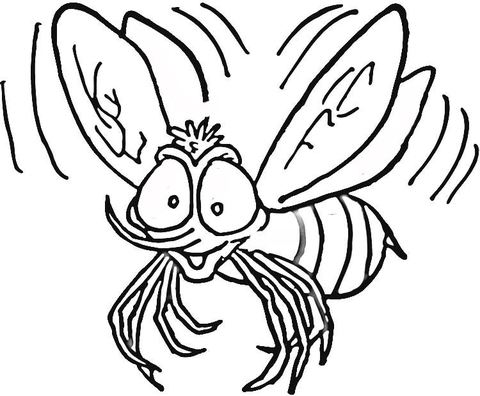 Bumble Bee  Coloring Page